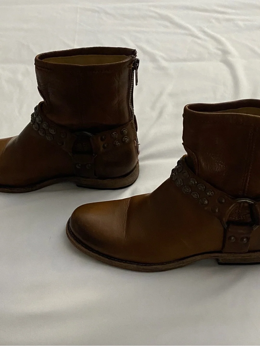 FRYE Women's Phillip Studded Harness Ankle Boots Size 6.5